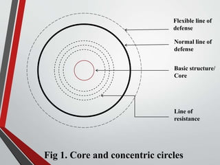 Fig 1. Core and concentric circles
Flexible line of
defense
Normal line of
defense
Basic structure/
Core
Line of
resistance
 