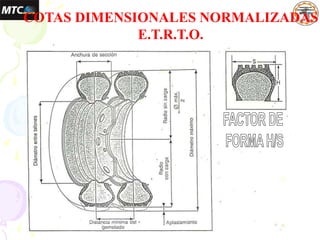 COTAS DIMENSIONALES NORMALIZADAS
E.T.R.T.O.
 