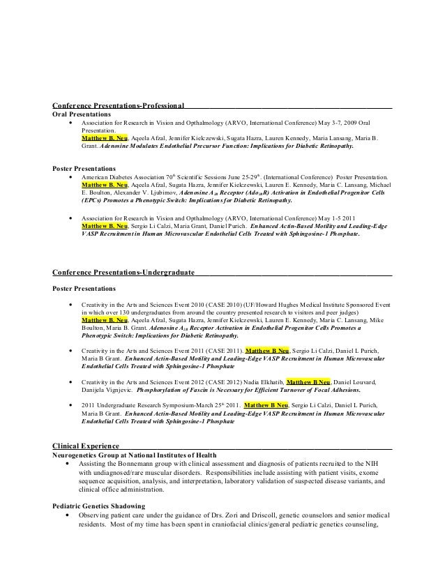 presentation resumes