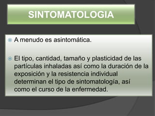Neumoconiosis y silicosis
