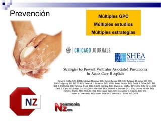 Prevención Múltiples GPC
Múltiples estudios
Múltiples estrategias
 