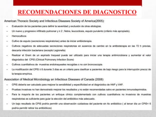 RECOMENDACIONES DE DIAGNOSTICO
 