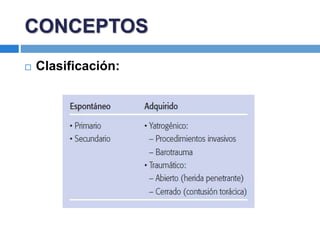  Clasificación:
CONCEPTOS
 