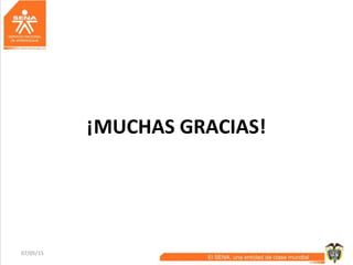 ¡MUCHAS GRACIAS!
07/05/15 16
 