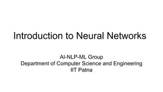 Neural-Network(Basics) -Pdf lecture notes-IIT patna.pdf