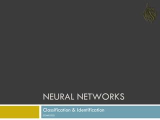 NEURAL NETWORKS Classification & Identification COMP5235 