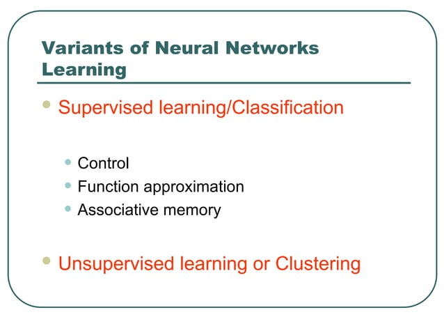 Neural networks,Single Layer Feed Forward | PPT