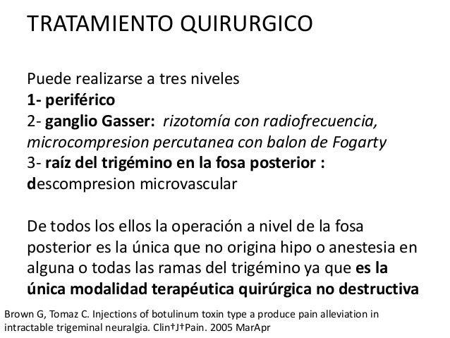 Neuralgia del trigemino tratamiento pdf995