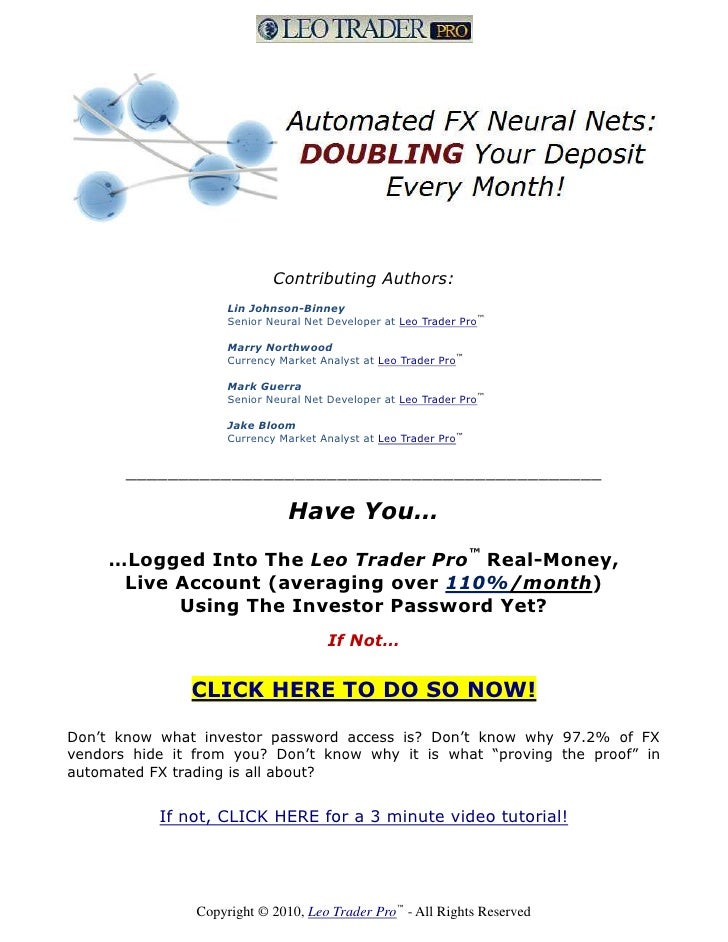 Forex trader pro login