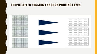 OUTPUT AFTER PASSING THROUGH POOLING LAYER
 