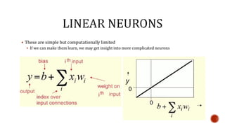  These are simple but computationally limited
 If we can make them learn, we may get insight into more complicated neurons
 