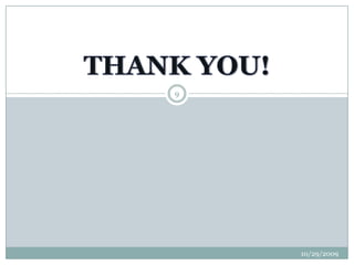 10/29/20099THANK YOU!
