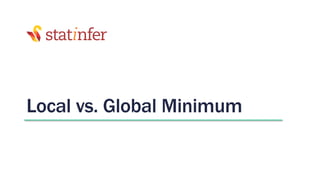 Local vs. Global Minimum
 