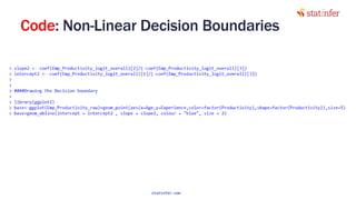 Code: Non-Linear Decision Boundaries
28
statinfer.com
 