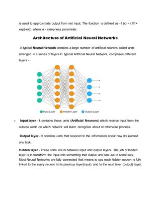 Neural networks of artificial intelligence | DOCX