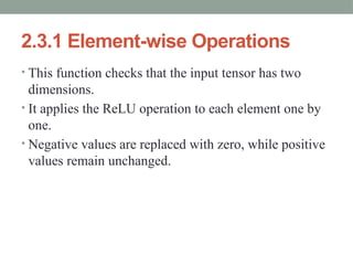 Understanding Deep Learning: Tensor Operations in Neural Networks | PPTX