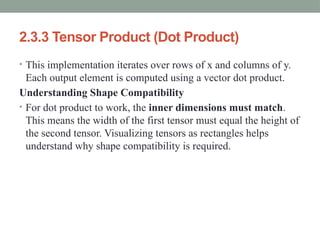 Understanding Deep Learning: Tensor Operations in Neural Networks | PPTX