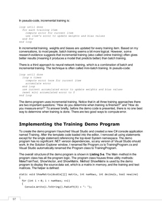 Neural Networks Using C# | PDF