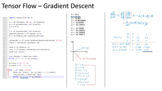 Tensor Flow – Gradient Descent
 