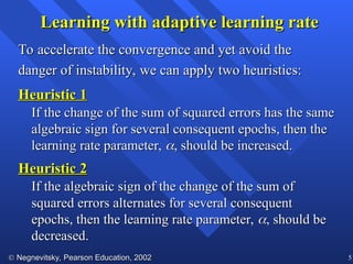 Learning Rate Instability Example neural network supervised learning for Al.ppt