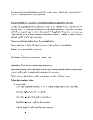 Neural plasticity | PDF