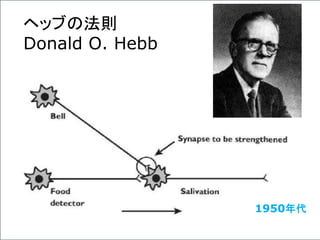 ヘッブの法則
Donald O. Hebb
1950年代
 