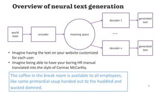 Generating Natural-Language Text with Neural Networks | PDF