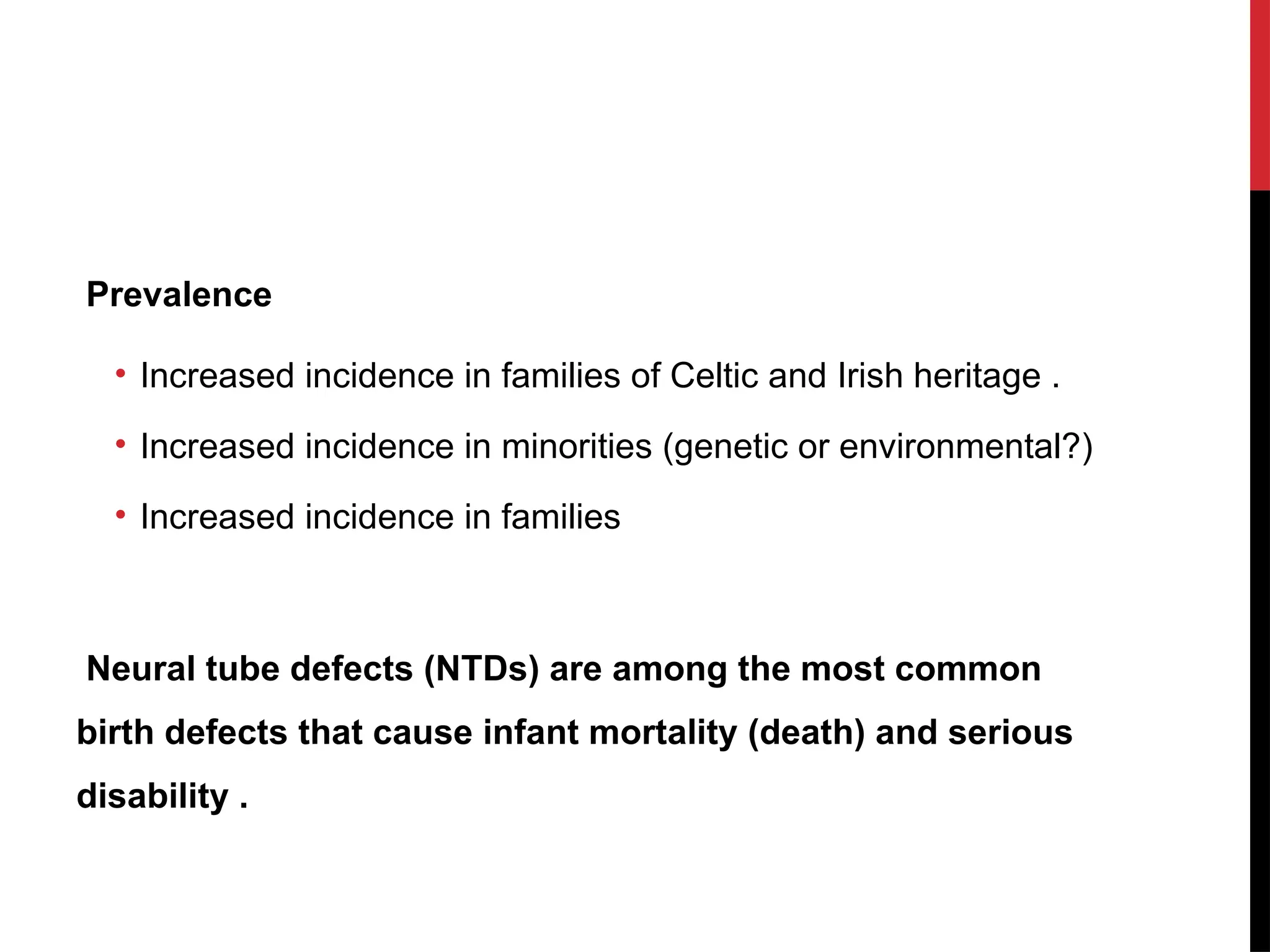 Neural Tube Defects.pptx all associated disorders are included | PPT