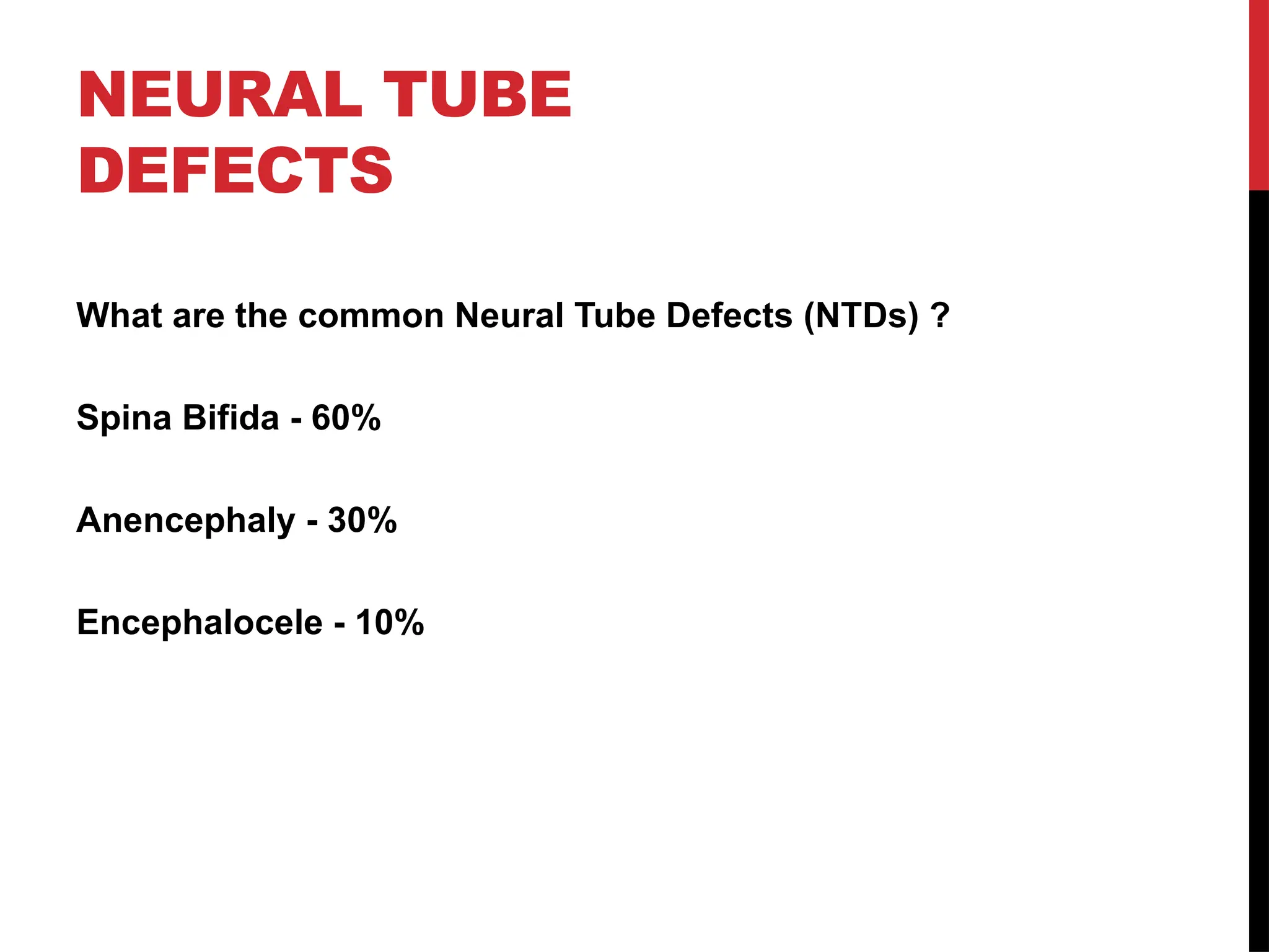 Neutral Defects Neural Tube Defects.pptx all associated disorders are included | PPTX