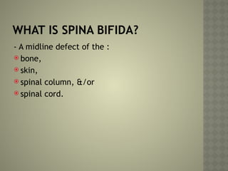 Spinal Defet The Neural Tube Defects most recently 4.pptx