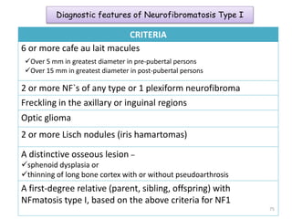 Nf1 Features NEURAL TUMORS involving the oral and maxillofacial pathology | PPTX