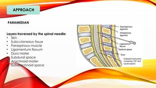 Paraspinous Injection Neuraxial procedures in anesthesia and its importance | PPTX