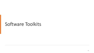 Software Toolkits
41
 