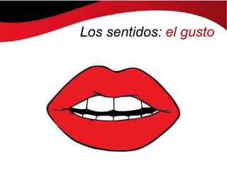 Los sentidos: el gusto
 