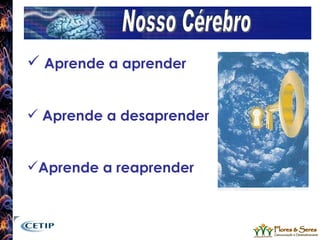Aprende a aprender Aprende a desaprender Aprende a reaprender Nosso Cérebro 