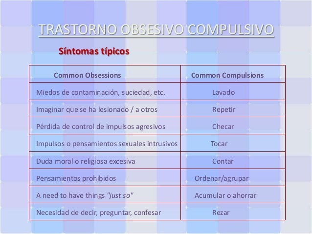 Neurobiología del trastorno obsesivo compulsivo