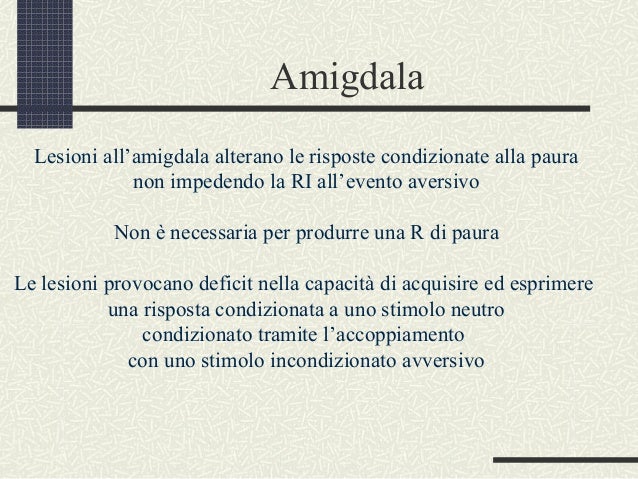 Neurobiologia Delle Emozioni 2009