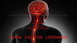 PRESENTAION:
Made by:
RONER PACARDO ABANIL
Together with:
CIOLO JOSHUA ARINES
WINCY BORJA
HANS CABRERA
Submitted to:
MRS. LENNIE FIGURACION
THANK YOU FOR LISTENING!!!
 