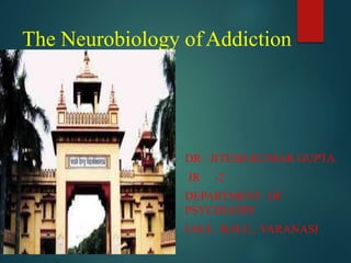 The Neurobiology ofAddiction
DR –JITESH KUMAR GUPTA
JR -2
DEPARTMENT OF
PSYCHIATRY
I.M.S. B.H.U., VARANASI
 