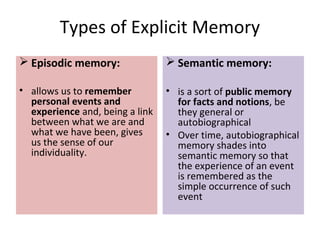 Neurobiology of memory | PPT