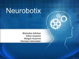 Neurobotix
Bishestha Adhikari
Arthur Assamoi
Morgan Auzenne
Nicholas Helmstetter
 