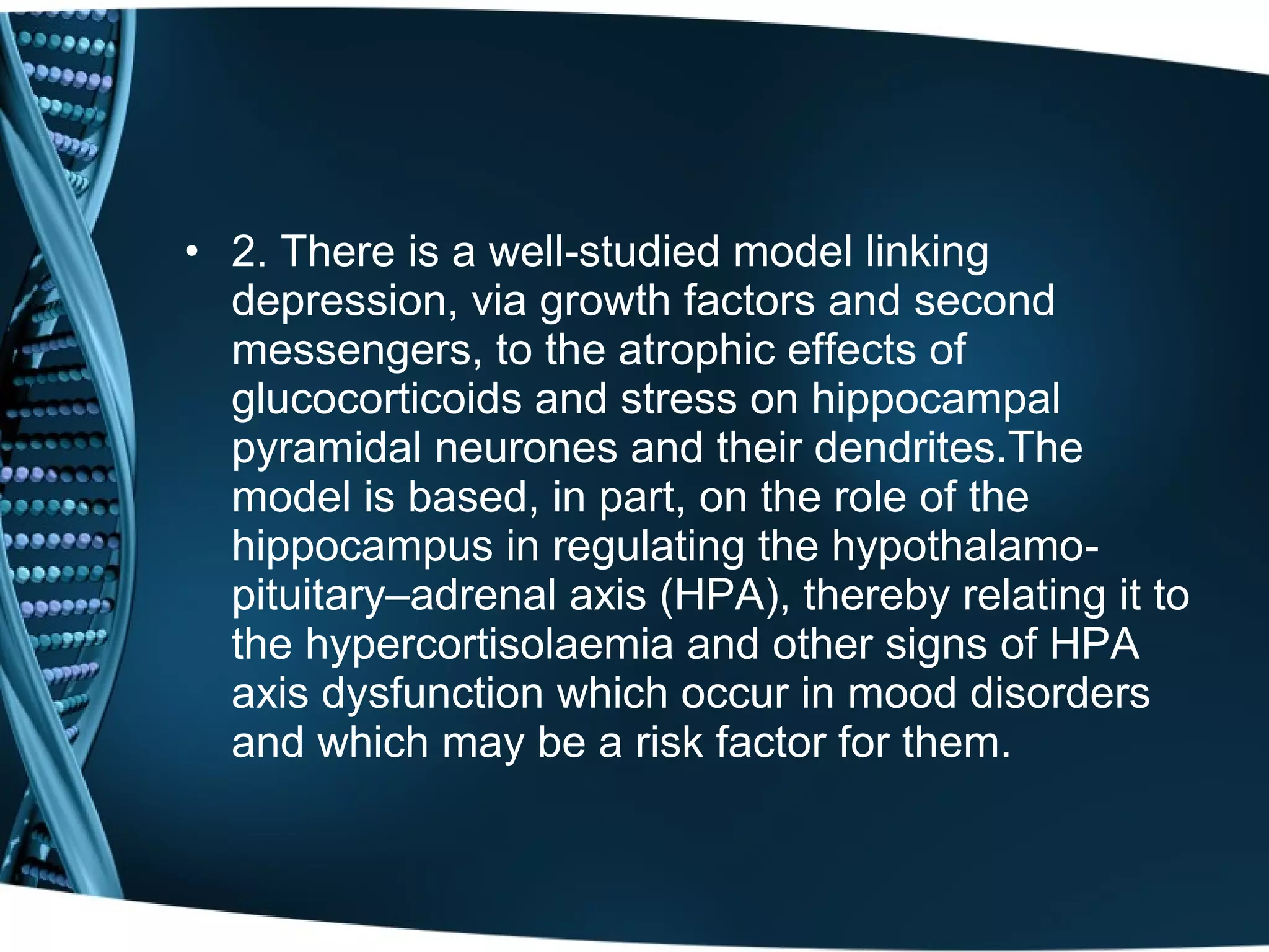 Neurochemical basis of mood disorders | PPT