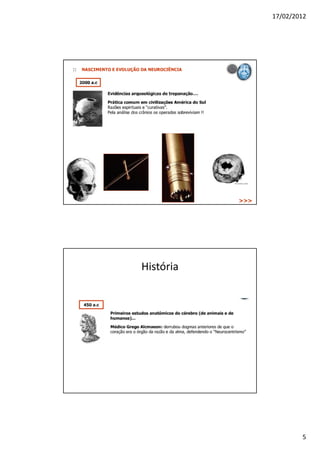 17/02/2012




                 História
• Trepanação (10.000 anos)




                 História




                                     5
 