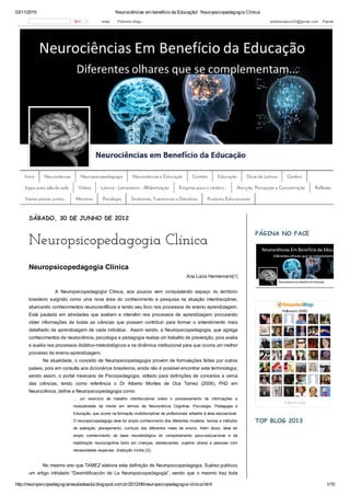 Ana Lucia Hennemann - Neuropsicopedagoga Clínica: Consciência
