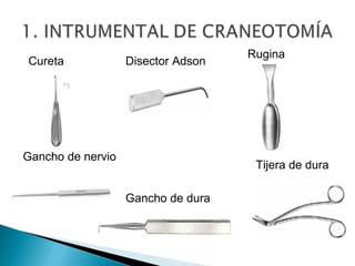  Instrumentos para realizar exposición en tejidos de difícil
acceso
 En procedimientos abdominales profundos y tórax
 V...