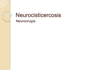 Neurocisticercosis Neurocirugía 
