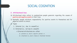 Neurocognition, social cognition, rehabilitation in schizophrenia | PPT