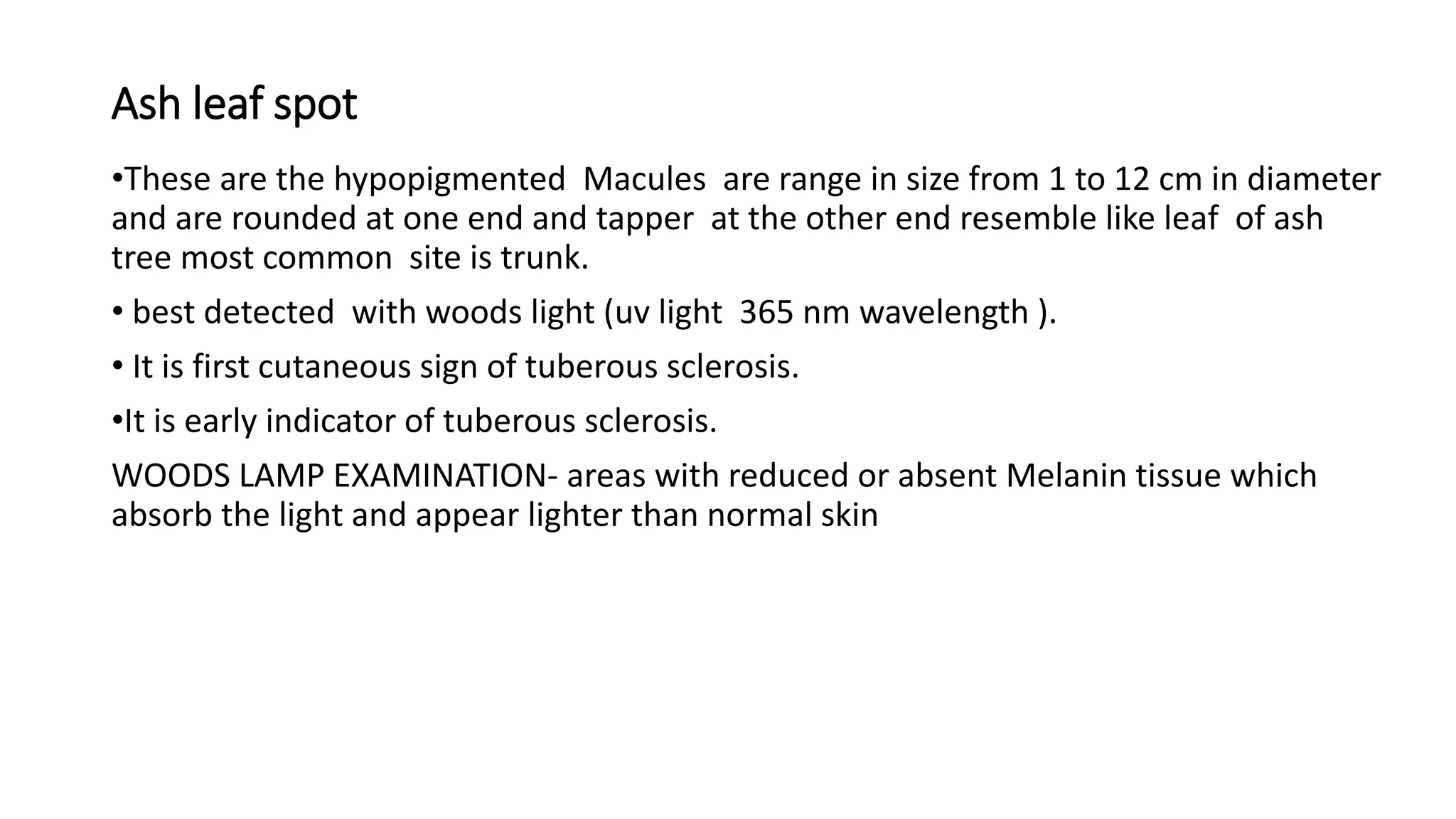 Neurocutaneous marker by dr.Tejas