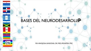 BASES DEL NEURODESARROLL
MA HINOJOSA-SANDOVAL DR. MED, PEDIATRA, MSC
 