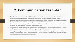 Development Communication Disorder Neurodevelopmental Disorder DSM 5 PhD.pptx